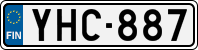 License plate of Finland, Cars
