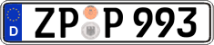 German license plate, Regular plates
