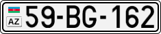 License plate of Azerbaijan, Cars