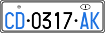License plate of Italy, Diplomatic