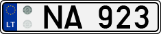 License plate of Lithuania, Trailers