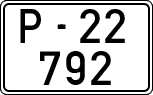 License plates of Spain, 1900 year series