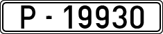 License plates of Spain, 1900 year series
