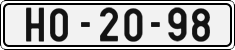 License plate of the Czech Republic, Cars (1960)