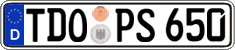 German license plate, Regular plates