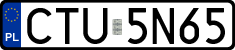 License plates of Poland, Regular car plates