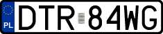 License plates of Poland, Regular car plates