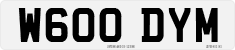 License plate of the United Kingdom, 1983 year system