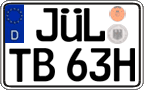 German license plate, Plates for oldtimers (type 