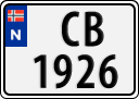 License plate of Norway, Trailers, motorcycles, special vehicles