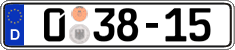 German license plate, Diplomatic