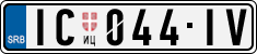 License plate of Serbia, Cars