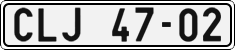 License plate of the Czech Republic, Cars (1960)