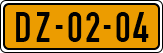 License plate of the Netherlands, Imported oldtimers (cars)