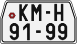 License plate of the Czech Republic, Motorcycles (1960)