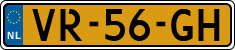 License plate of the Netherlands, Commercial Vehicles (1951-1994 system)