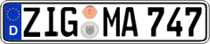 German license plate, Regular plates