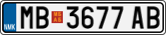 License plate of North Macedonia, Regular plates (2012)