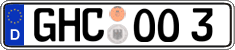 German license plate, Regular plates