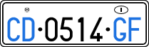 License plate of Italy, Diplomatic