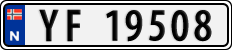 License plate of Norway, Cars