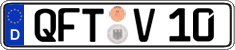 German license plate, Regular plates