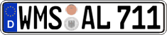 German license plate, Regular plates