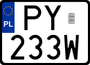License plates of Poland, Special vehicles and motorcycles