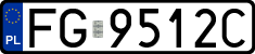 License plates of Poland, Regular car plates