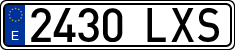 License plates of Spain, Ordinary (2000)