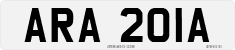 License plate of the United Kingdom, 1963 year system