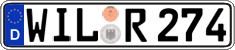German license plate, Regular plates