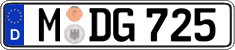 German license plate, Regular plates
