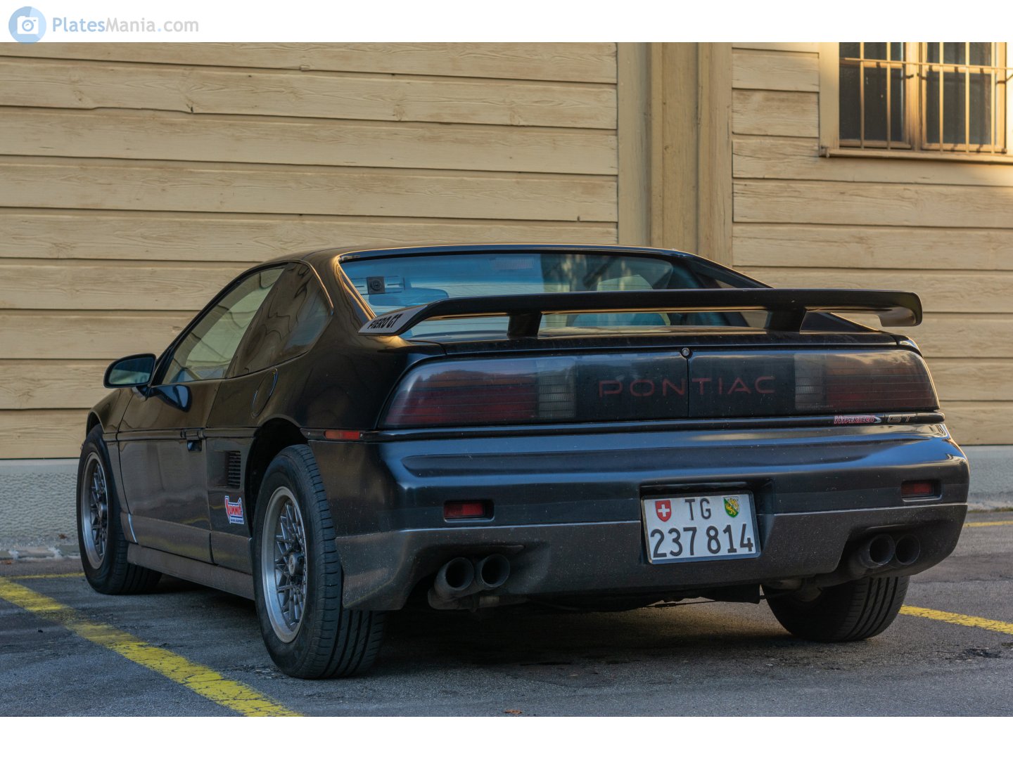 TG 237814, Pontiac Fiero 1st gen (P-body), facelift, 1985–1988
