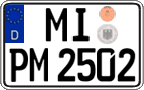 German license plate, Regular plates