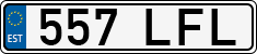License plate of Estonia, Regular car plates