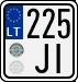 License plate of Lithuania, Motorcycles