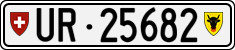 License plate of Switzerland, Cars