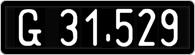 License plate of Austria, 1947 year system