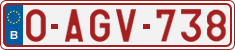 License plate of Belgium, Regular plates (2010)