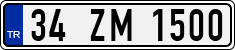 License plate of Turkey, Regular plates