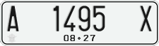 License plate of Indonesia, Regular plates
