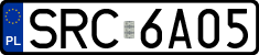 License plates of Poland, Regular car plates