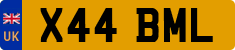License plate of the United Kingdom, 1983 year system