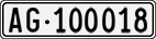 License plate of Switzerland, Cars