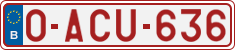 License plate of Belgium, Regular plates (2010)
