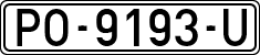 License plates of Spain, 1971 year series