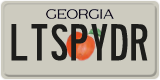 Georgia, Vanity Plates