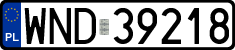 License plates of Poland, Regular car plates