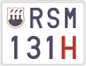 License plate of San Marino, Oldtimers (123)